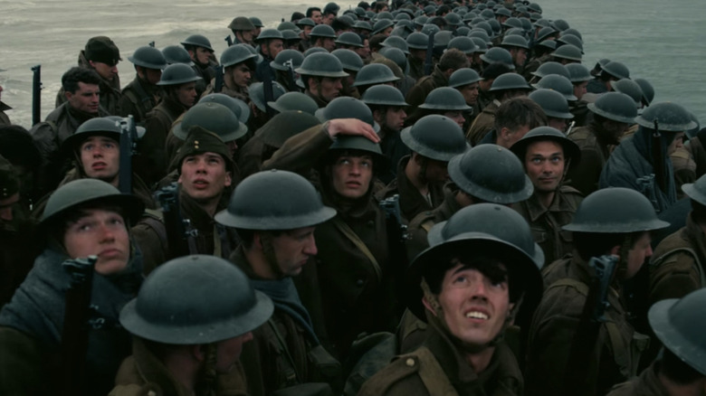 A group of soldiers in Dunkirk