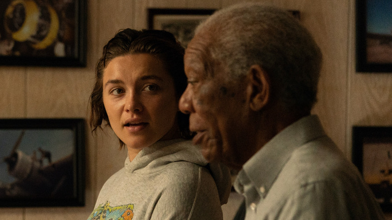 Florence Pugh and Morgan Freeman in A Good Person