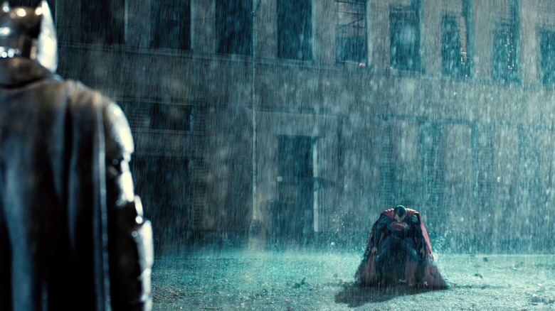 Batman v Superman: Dawn of Justice, Superman Landing