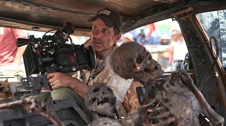 Zack Snyder behind the scenes of Army of the Dead