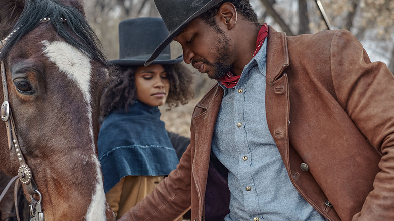 Jonathan Majors and Zazie Beetz