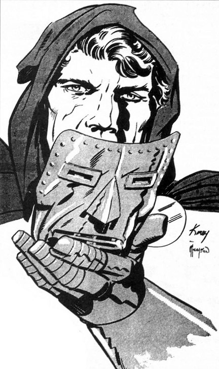 Doctor Doom unmasked by Jack Kirby