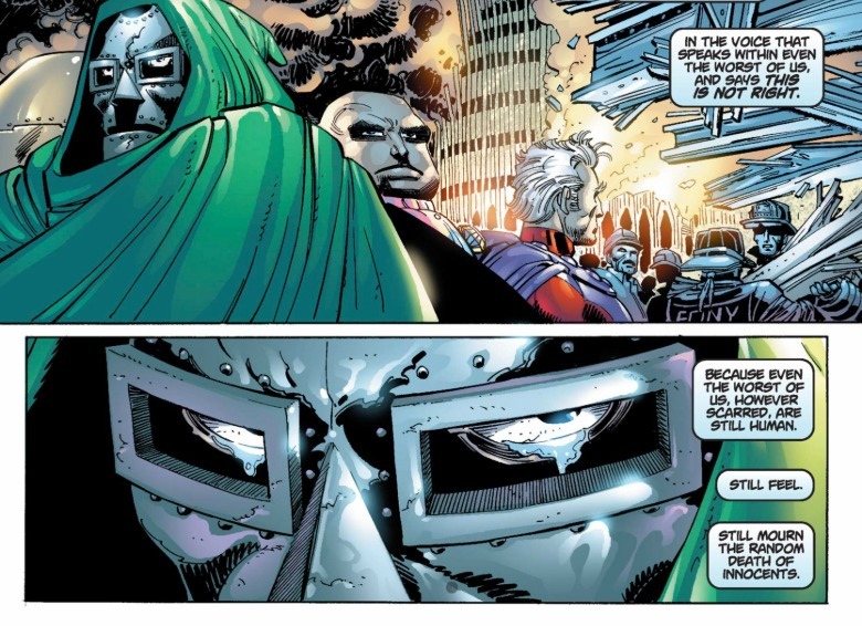 Amazing Spider-Man #36 Doctor Doom cries at 9/11