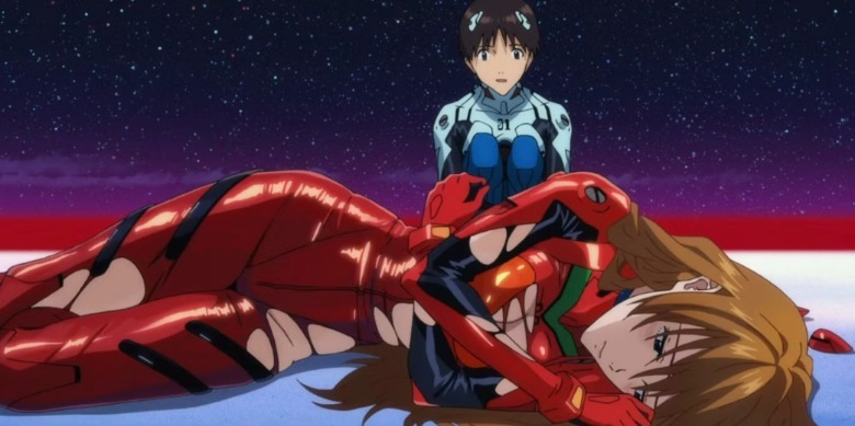 Evangelion tres veces Shinji y Asuka