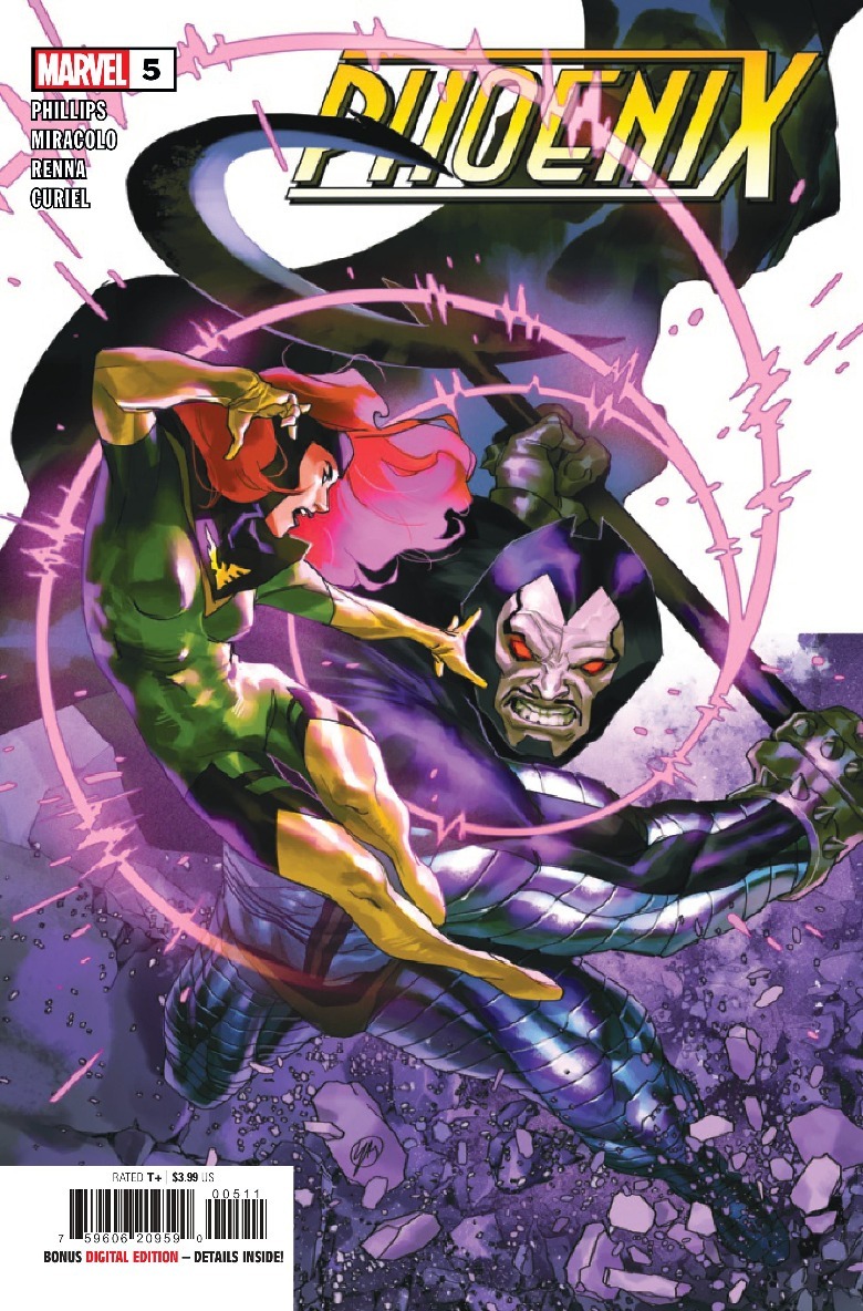 La portada de Phoenix #5 muestra a Jean Grey versus Pericus