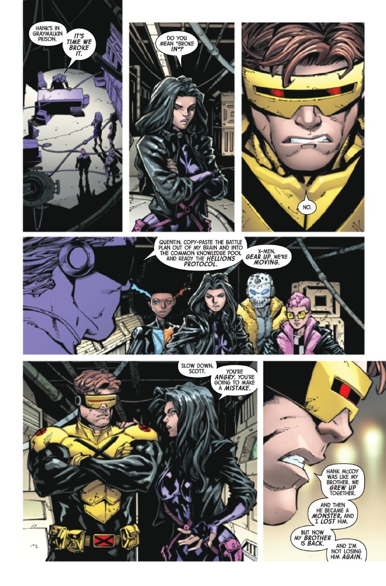 X-Men #8 Ciclope e Psylocke