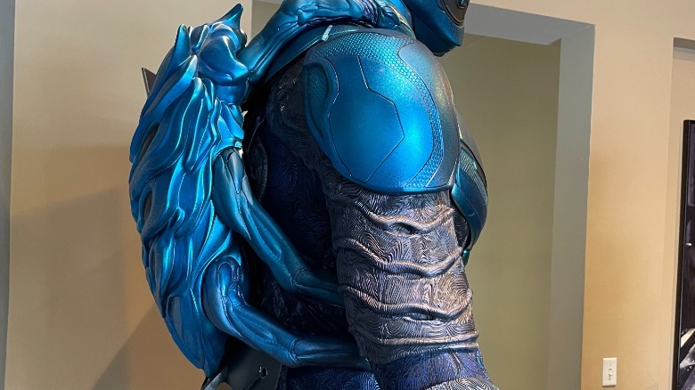 Back of Blue Beetle suit