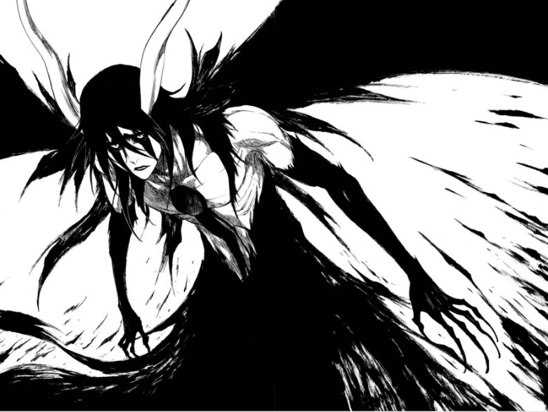 Bleach Ulquiorra morcego demônio forma Arrancar