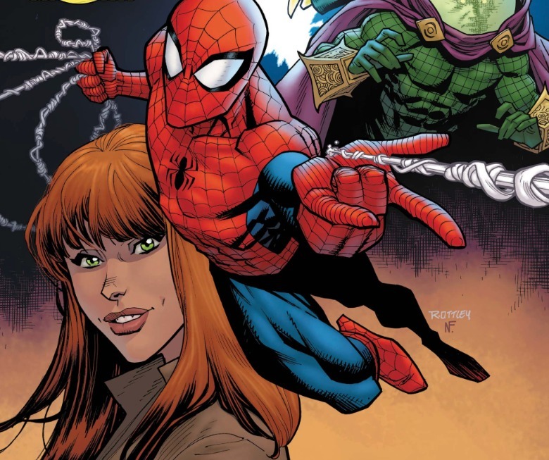 Amazing Spider-Man oleh Nick Spencer Volume 5 Cover Spider-Man MJ dan Mysterio