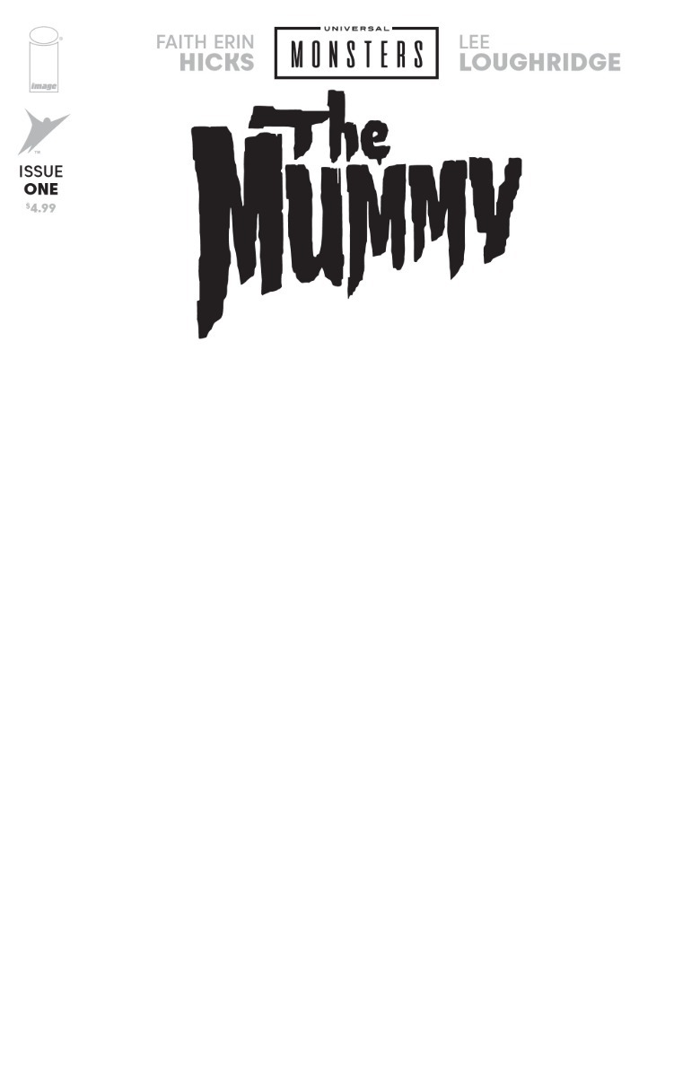 Universal Monsters Mummy Cover #1 blank sketch variant