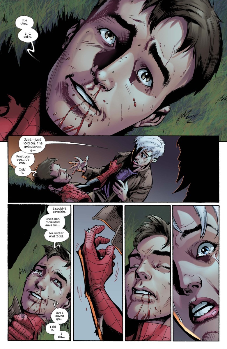 Peter Parker death Ultimate Spider-Man Aunt May