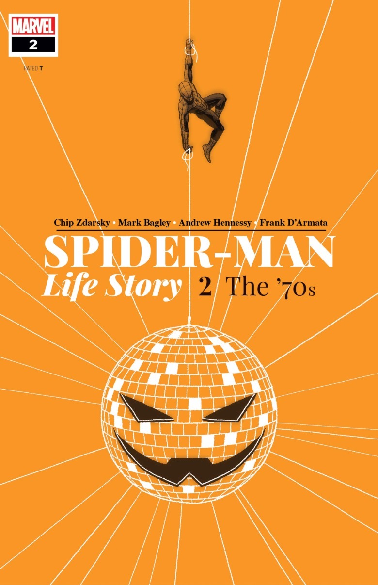 Homem-Aranha: História de Vida #2 Capa Spider-Man segurando a Bola de Disco de Pumpa Bomba