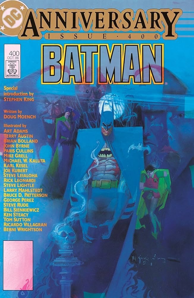 Batman #400 cover by Bill Sienkiewicz featuring Robin