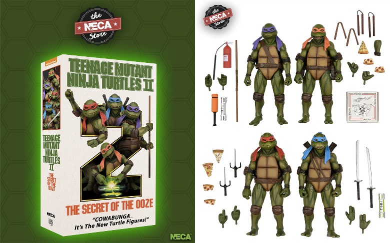 Necas Teenage Mutant Ninja Turtles Ii Action Figures And Accessories Are Totally Bodacious 4457