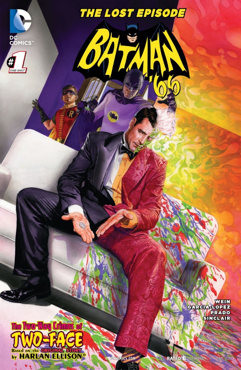 Batman '66 The Lost Episode Capa com duas caras