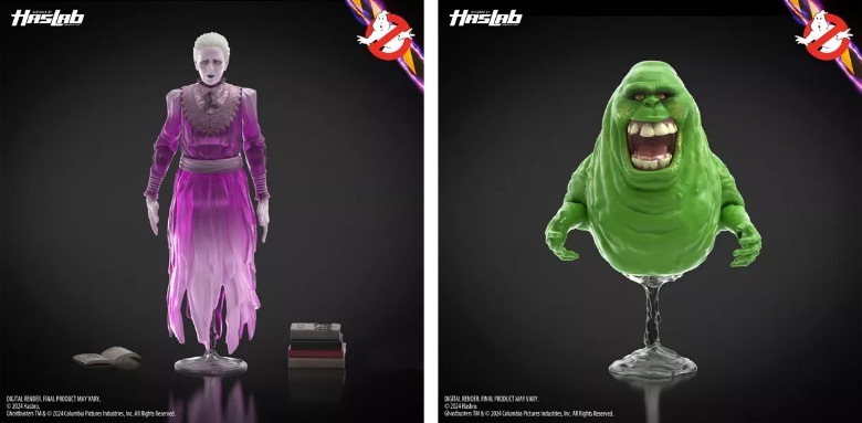 HasLab Ghostbusters Ectomobile Ghost Librarian and Slimer Figures