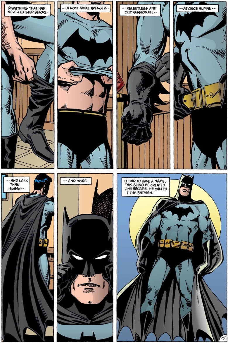 Batman suits up for the first time in The Man Who Falls