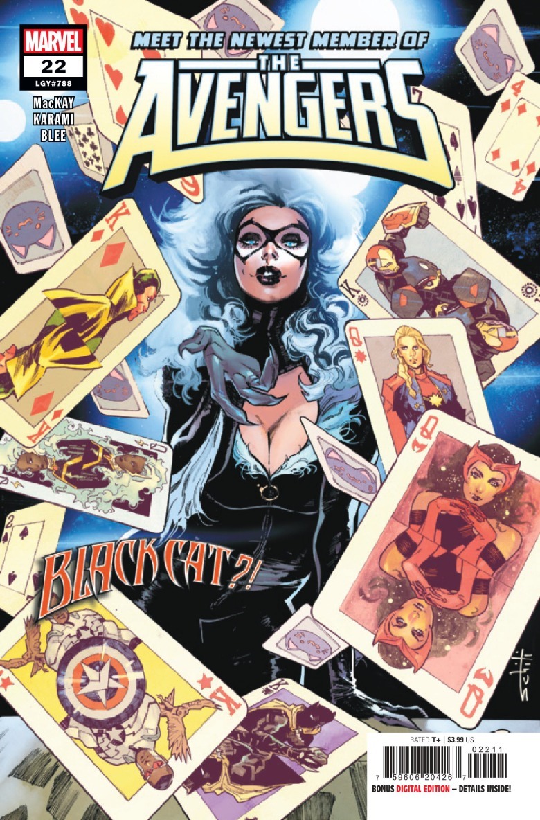 Avengers #22 covern Black Cat mit den Avengers