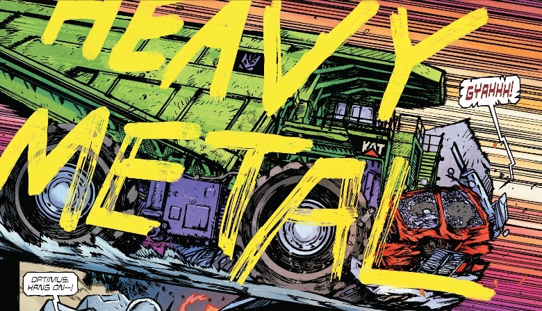 Transformers #5 Long Haul se choca com o heavy metal do Optimus Prime