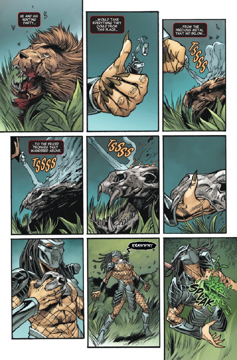 Predator vs Black Panther Marvel Comics