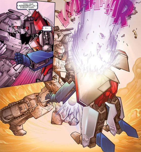 Transformers Escalation Megatron defeats Starscream