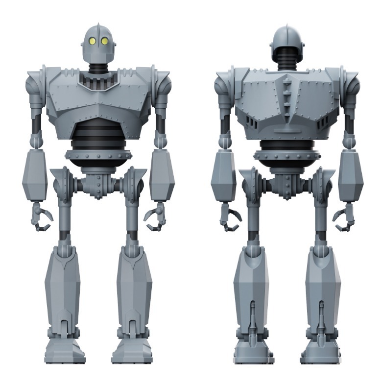 Super7 Iron Giant Deluxe Action Figure (front and rear)