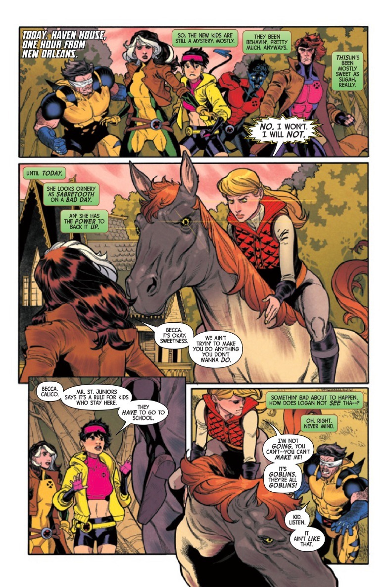 Uncanny X-Men #6 the X-Men and Calico