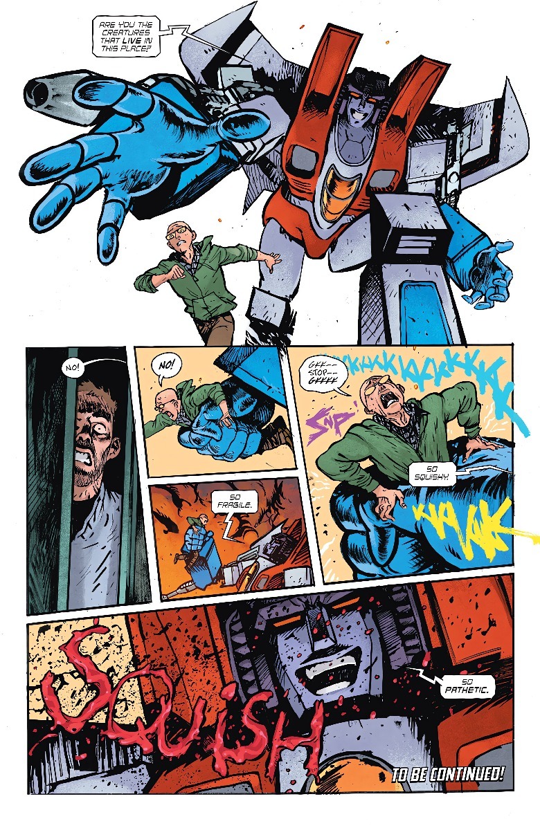 Transformers # 1 Starscream mata cara - esmague!