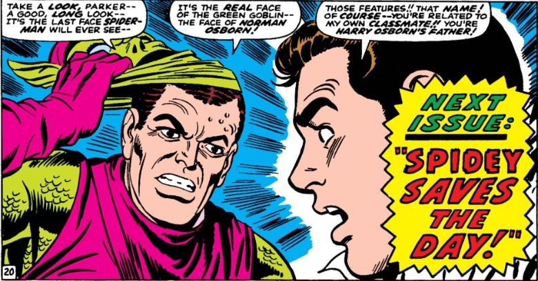 Amazing Spider-Man #39 Green Goblin unmasks himself as Norman Osborn