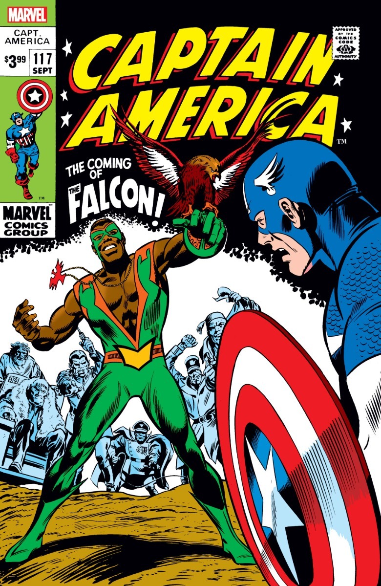 Captain America #117 covers the first appearance of the falcon