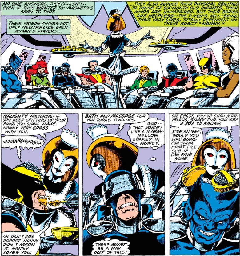 X-Men #113 Niñera Wolverine Cíclope Bestia John Byrne arte