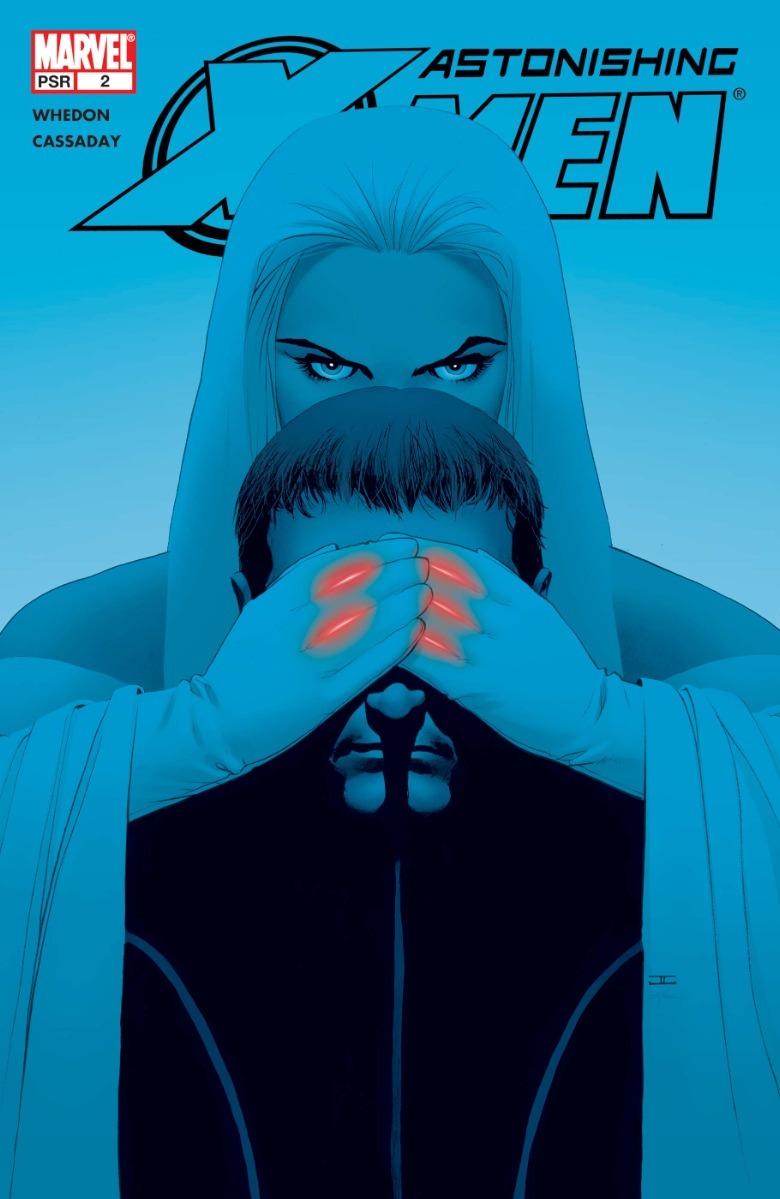 Astonishing X-Men #2 cover Emma Frost Cyclops John Cassaday