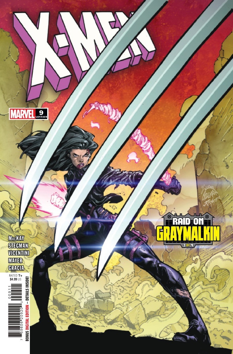 X-Men #9 cobre Wolverine vs Psylocke Raid em Graymalkin #3