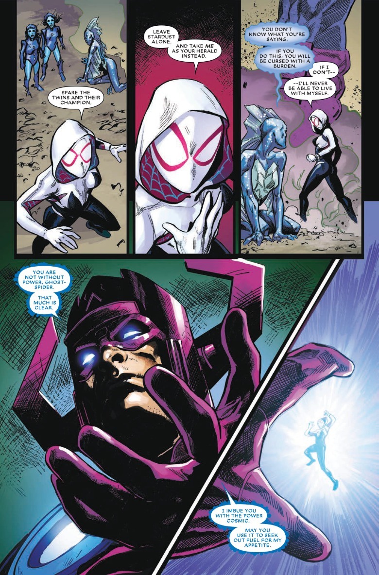 What to do if Galactus converted spider-Gwen 5th.