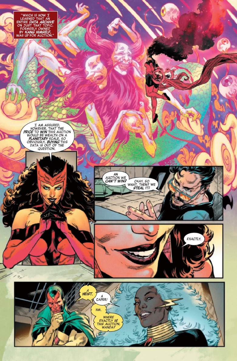 Avengers #22 Scarlet Witch Tony Stark Storm Vision