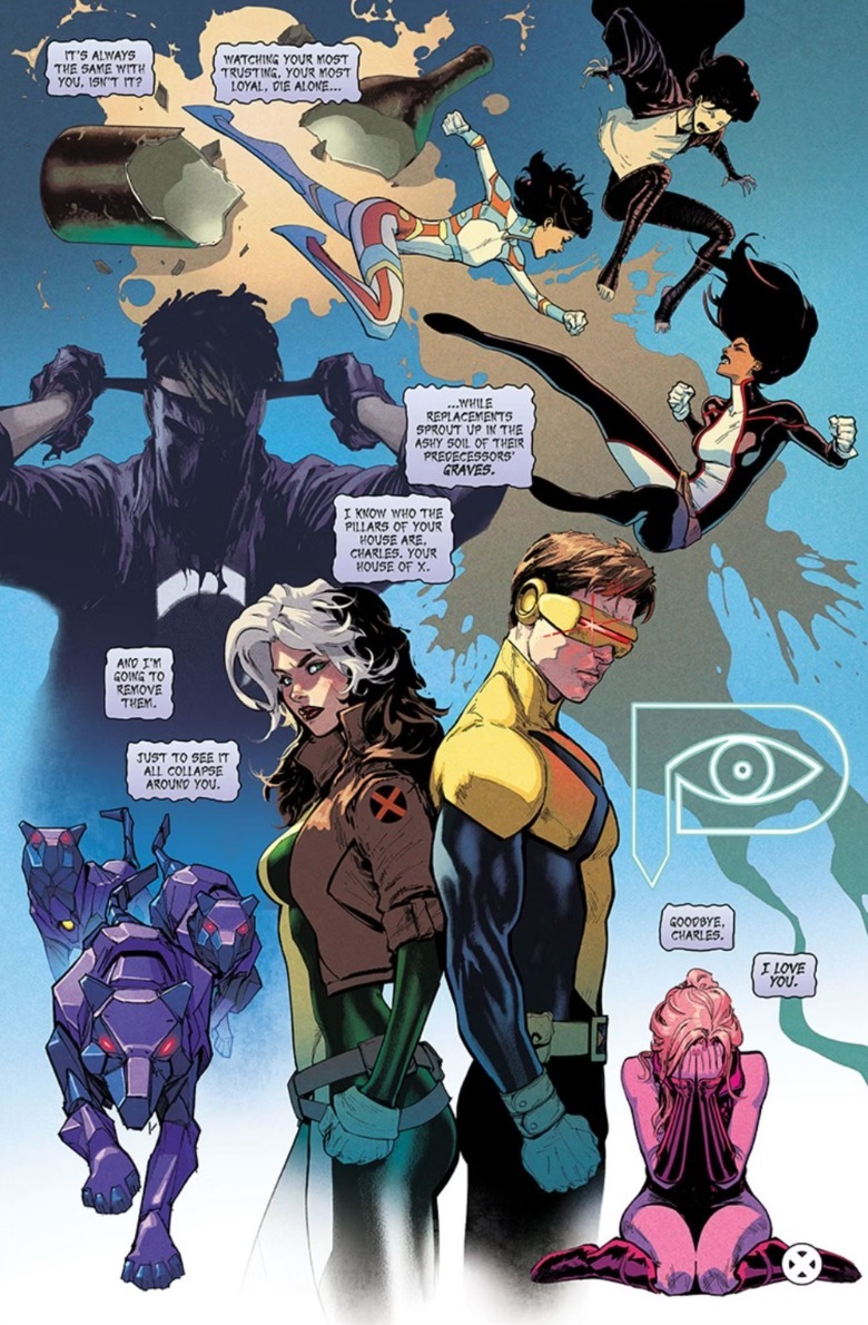 Uncanny X-Men #1 última página Ciclope e Vampira consecutivamente