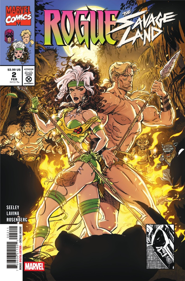 Rogue Savage Land #2 Cover Rogue and Kazar Pose