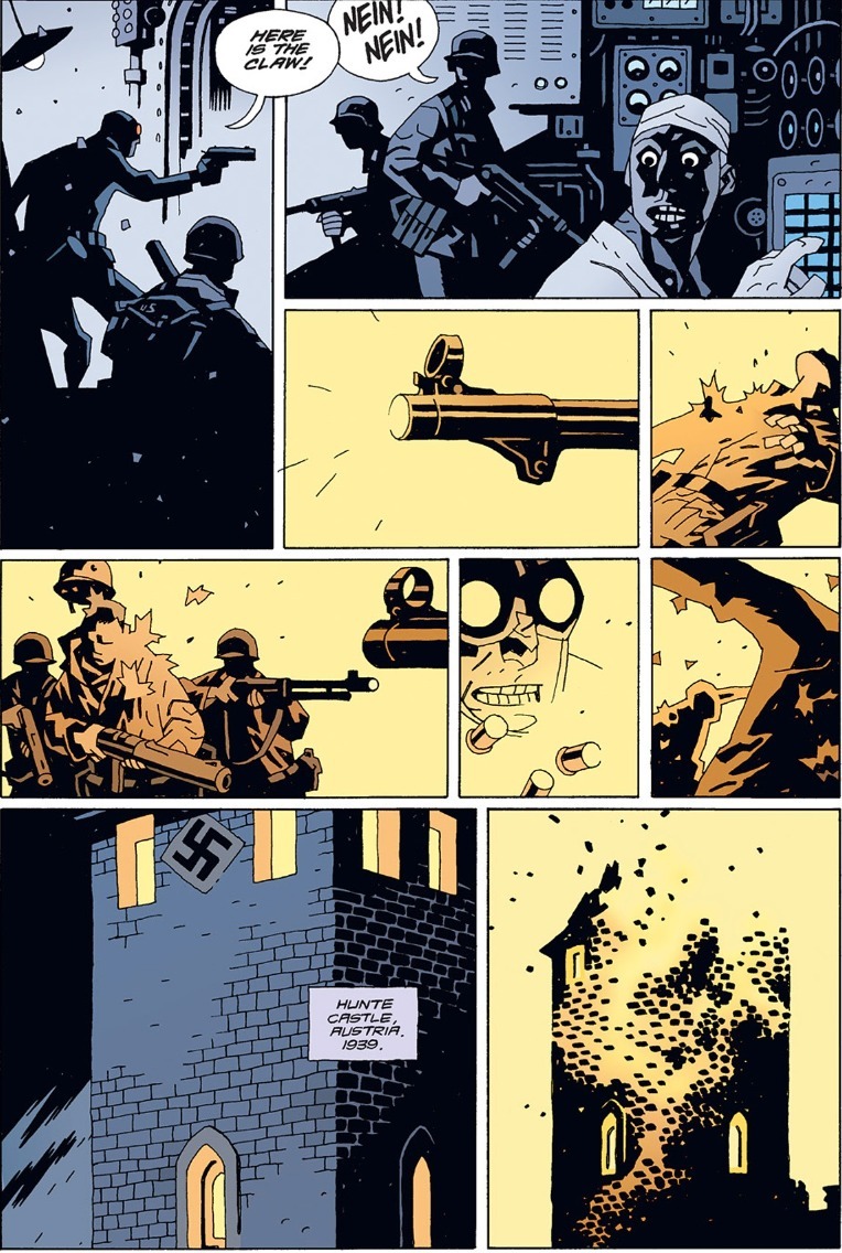 Lagosta Johnson e nazistas atiram em Hellboy: Conquistador Worm