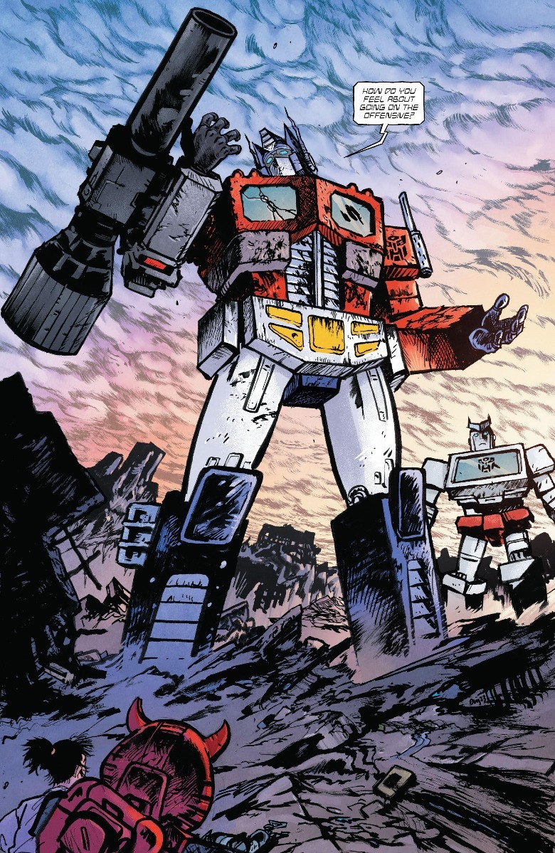 Transformers #4 Optimus Prime with Megatron's fusion cannon