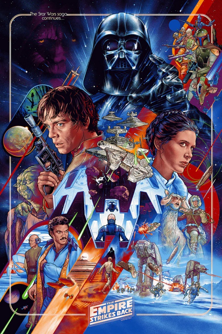 Cartaz do filme O Império Contra-Ataca de Martin Ansin