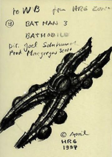 Giger Batmobile concept art 2