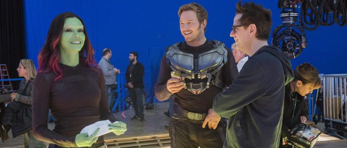 Guardians on set