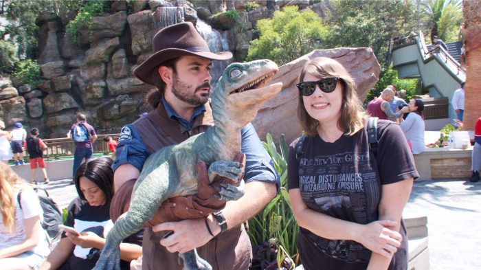 Jurassic World baby raptor dinosaur encounter