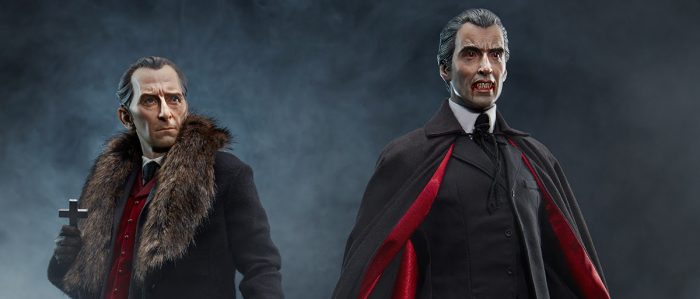 christopher lee and peter cushing sideshow statues