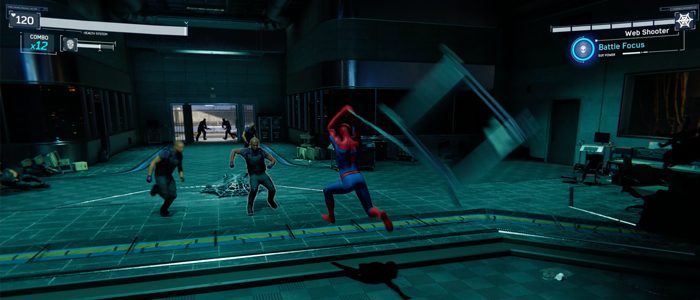 Spider-Man fighting