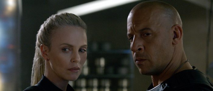 The Fate of the Furious - Cipher (Charlize Theron) and Dominic Toretto (Vin Diesel)