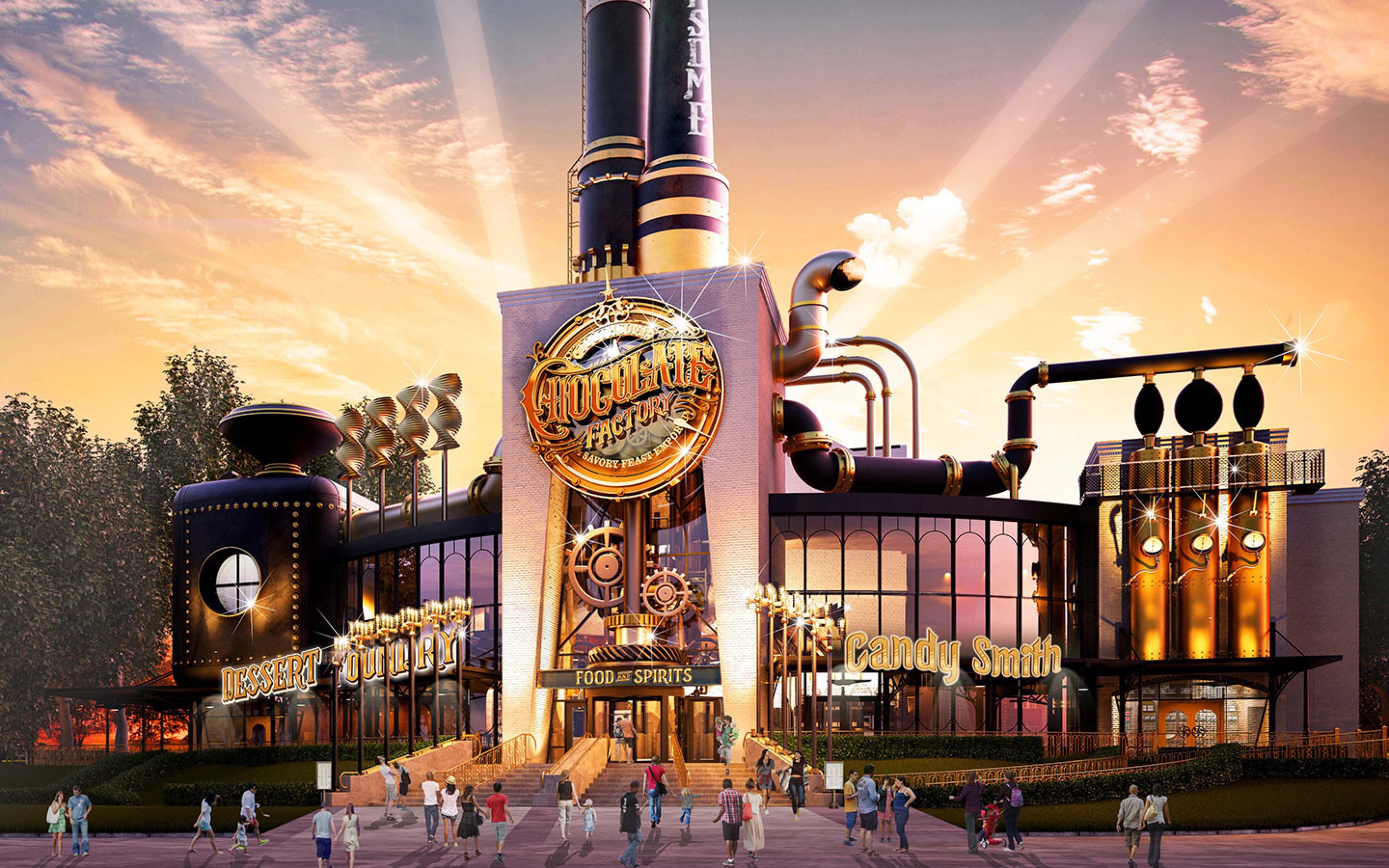 Willy Wonka The Chocolate Factory Universal Building Real-Life Willy Wonka's Chocolate Factory, Broadway