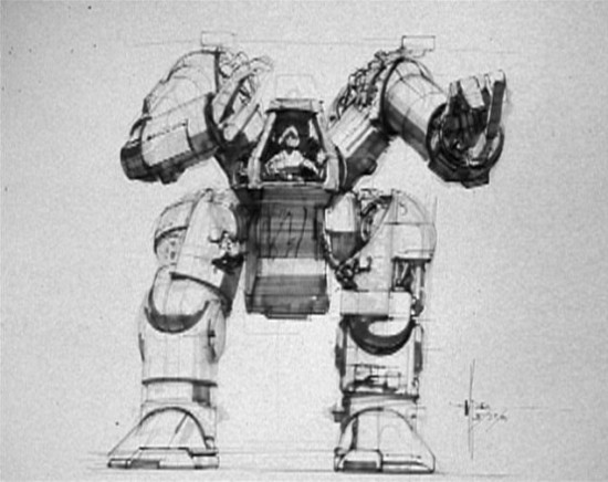 Aliens' Power Loader Was Way More Massive in Syd Mead's Concept Art