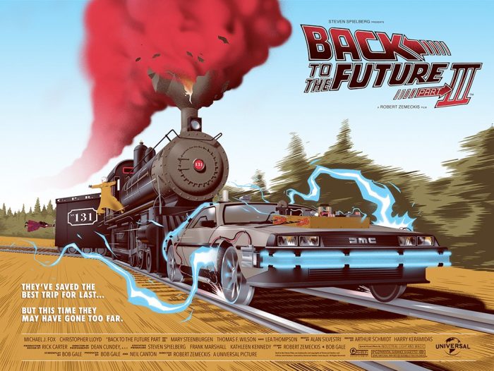 Back to the Future Part III Mondo Print