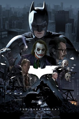 The Dark Knight Poster by Juan Carlos Ruiz Burgos